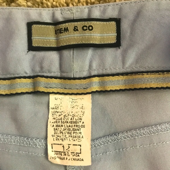 EUC Item & Co Light Blue Cotton Capri Pants, Size 12. Very cute! - Picture 8 of 9